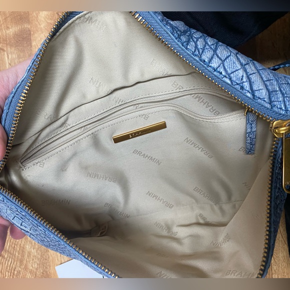 Brahmin Harker Light Denim Tetra - Picture 8 of 15